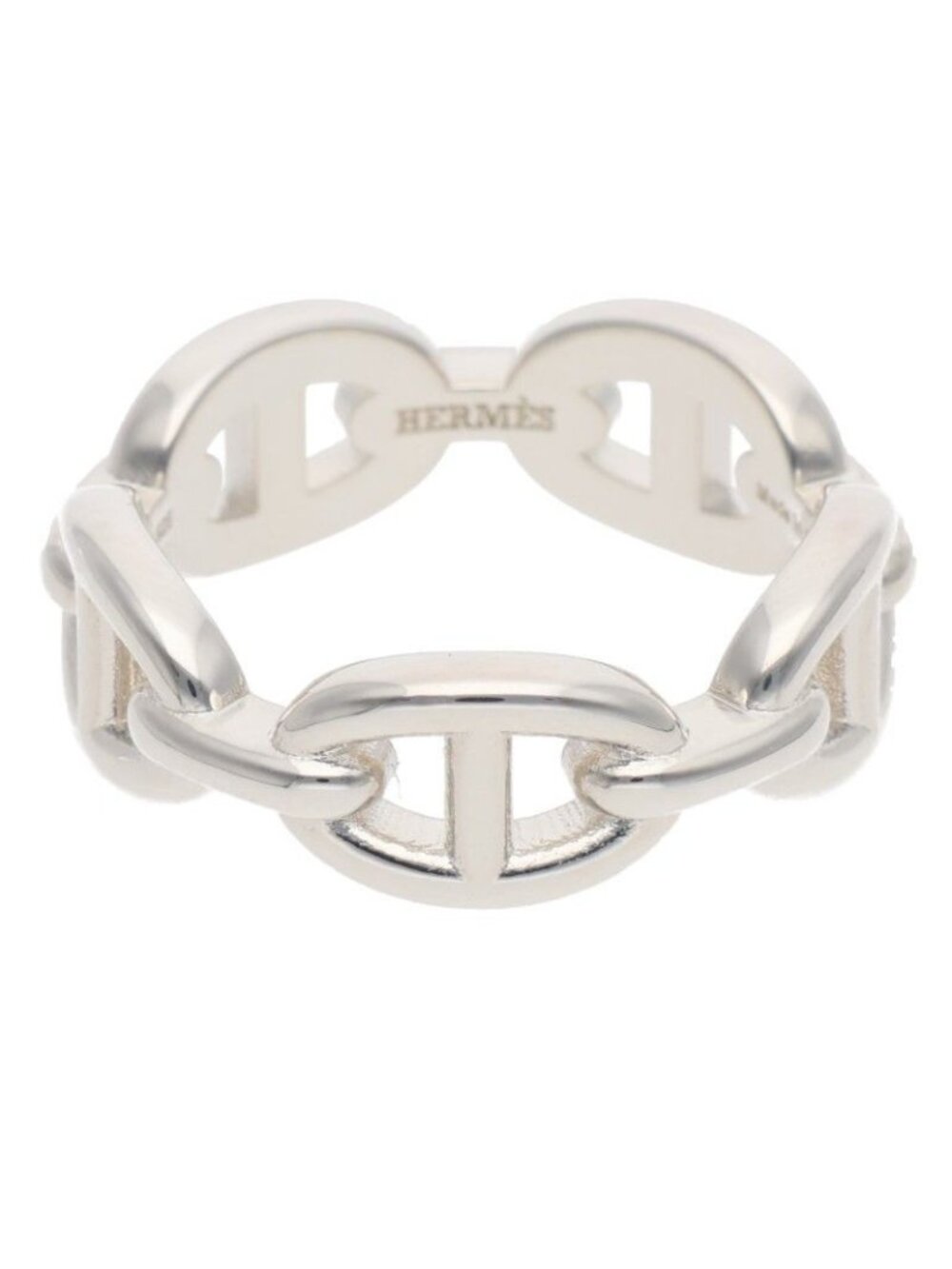 Hermes Chaine D'ancre Enchainee PM Silver Ring